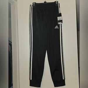 Adidas Boys Black Youth Iconic Tricot Jogger Pants NWT